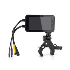 4" Night Vision Dual Lens Motorcycle Driving Wireless WiFi DashCam Monitor Set