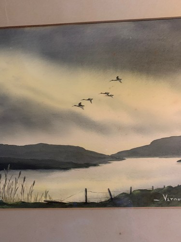 Vernon Lane Watercolor Birds In Flight - Picture 10 of 12