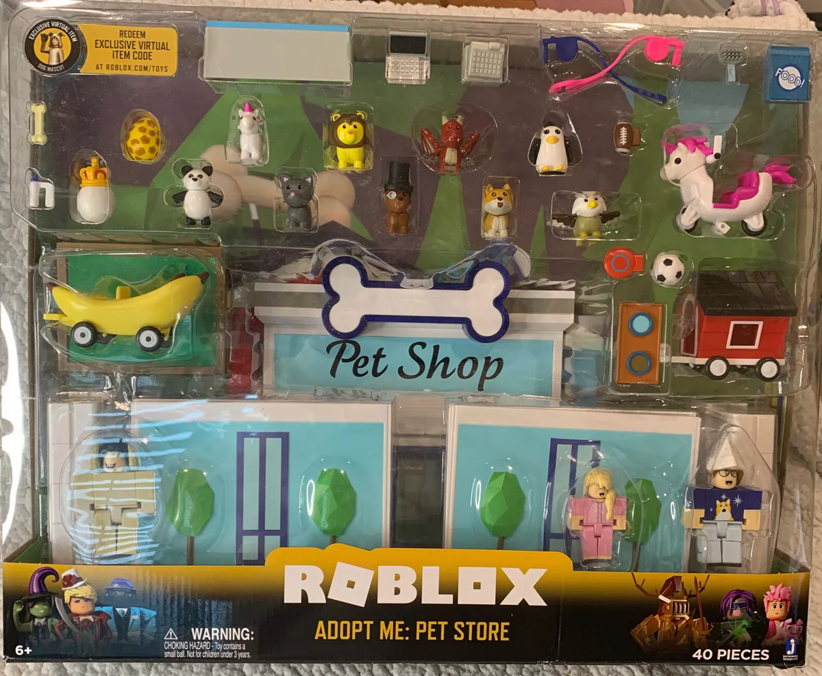 Roblox Celebrity Collection - Adopt Me: Pet Store Deluxe Playset [Includes  Exclusive Virtual Item] 