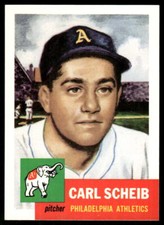 Carl Scheib 1991 Topps Archives 1953 #57 Philadelphia Athletics