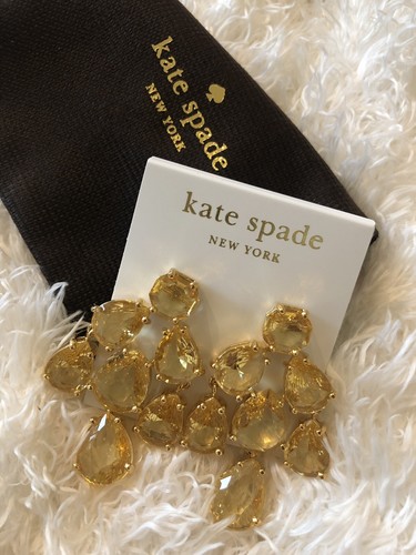 Auth. Kate Spade New York Kronleuchter Tropfen Ohrstecker (weiß cremefarbengold) KS - Bild 2 von 12
