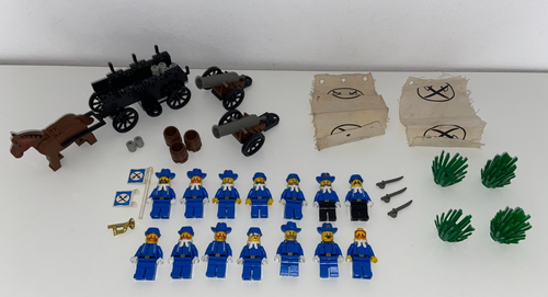 Lego Western Figuren Soldaten Nordstaatler Sammlung 14 Stück + 6716 Wepons Wagon