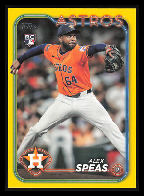 2024 Topps Update Alex Speas RC US222 Yellow - Houston Astros (a)