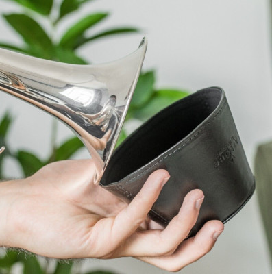 Vegan Leather TRUMPET MUTE. Durable Plunger Mute with Magnetic Attachment vegan