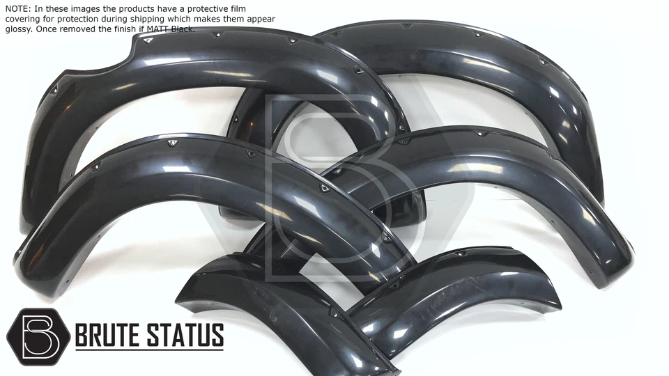 Kit de arco de rueda ancha Isuzu D-Max 2016-2019 guardabarros extendido llamaradas negro mate Dmax - Imagen 4 de 4