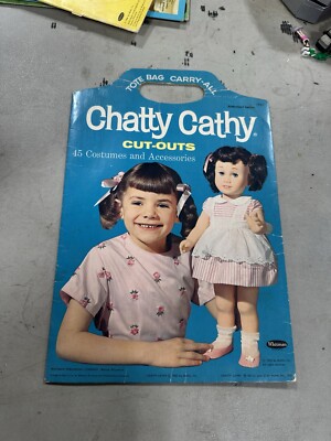 Mattel Chatty Cathy Paper Dolls Cut Outs 1960 Whitman D12