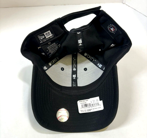 New York Mets NE MLB The League Alt 2 Adjustable Hat~ Black/White - Picture 5 of 5