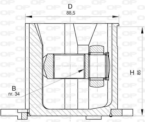 Tête de cardan Seat Alhambra 1.9 TDI pièce de transmission acier forgé durable