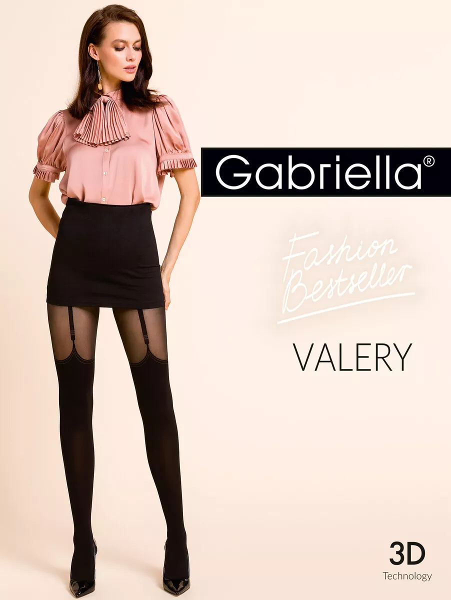 Gabriella VALERY 40 Den Collant Sexy Fantaisie Femme Effet Bas