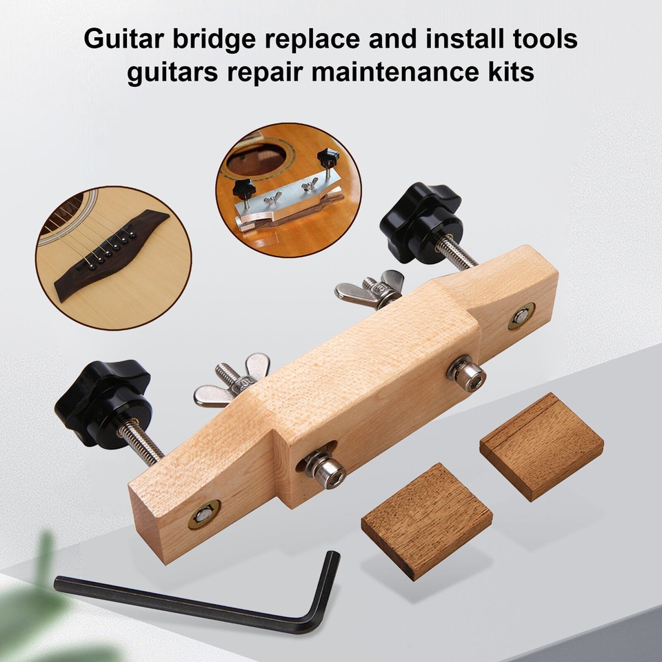 DIY Guitar Bridge Clamp Kit with Rosewood Bridge for Acoustic Guitar Repair Tool eBay