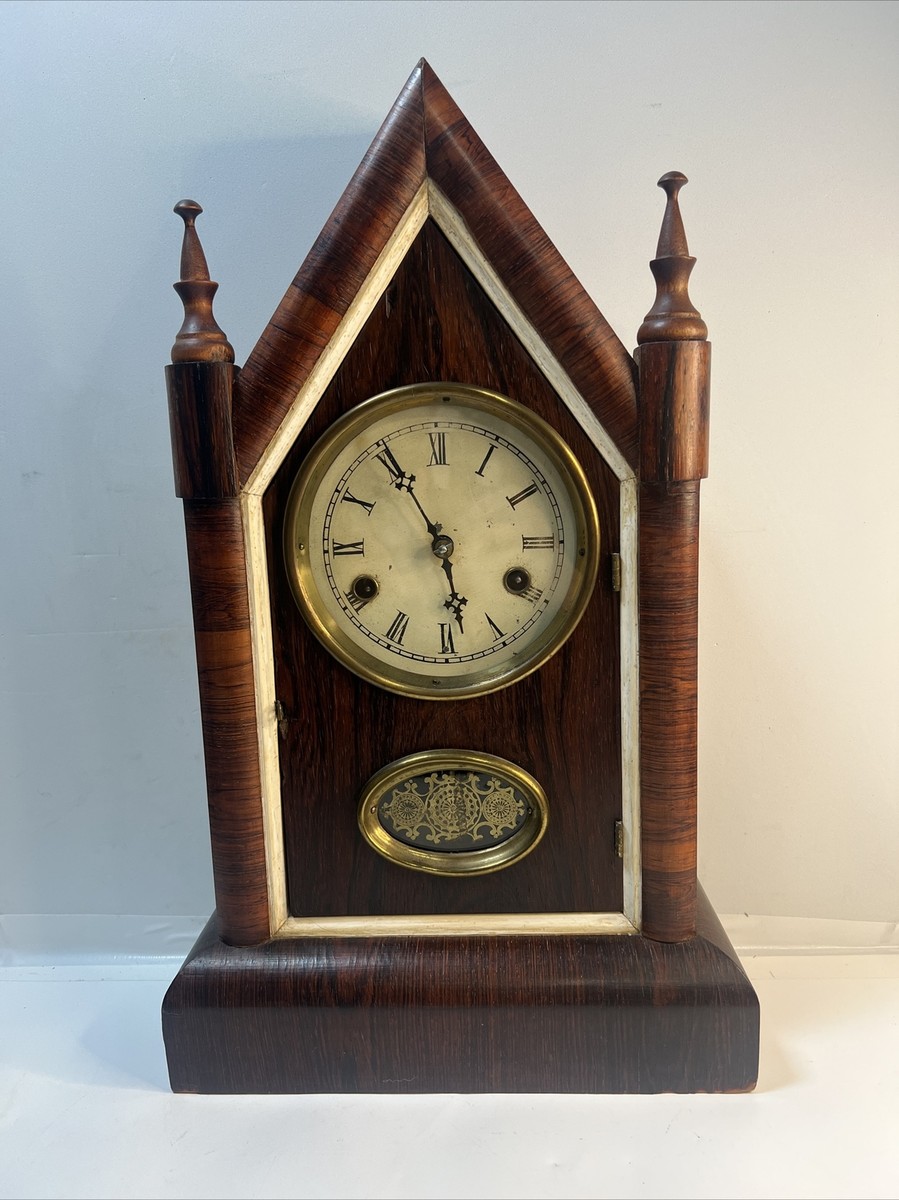 WM L Gilbert Clock Co Winstead Gothic Extra Clock Mfg 1879 Keys