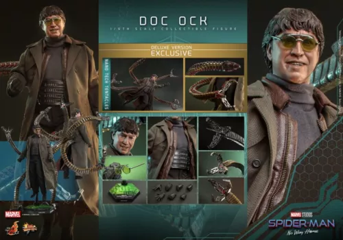 Figura de acción Hot Toys Doc Ock versión de lujo MMS633 Spider-Man: No Way Home 1/6
