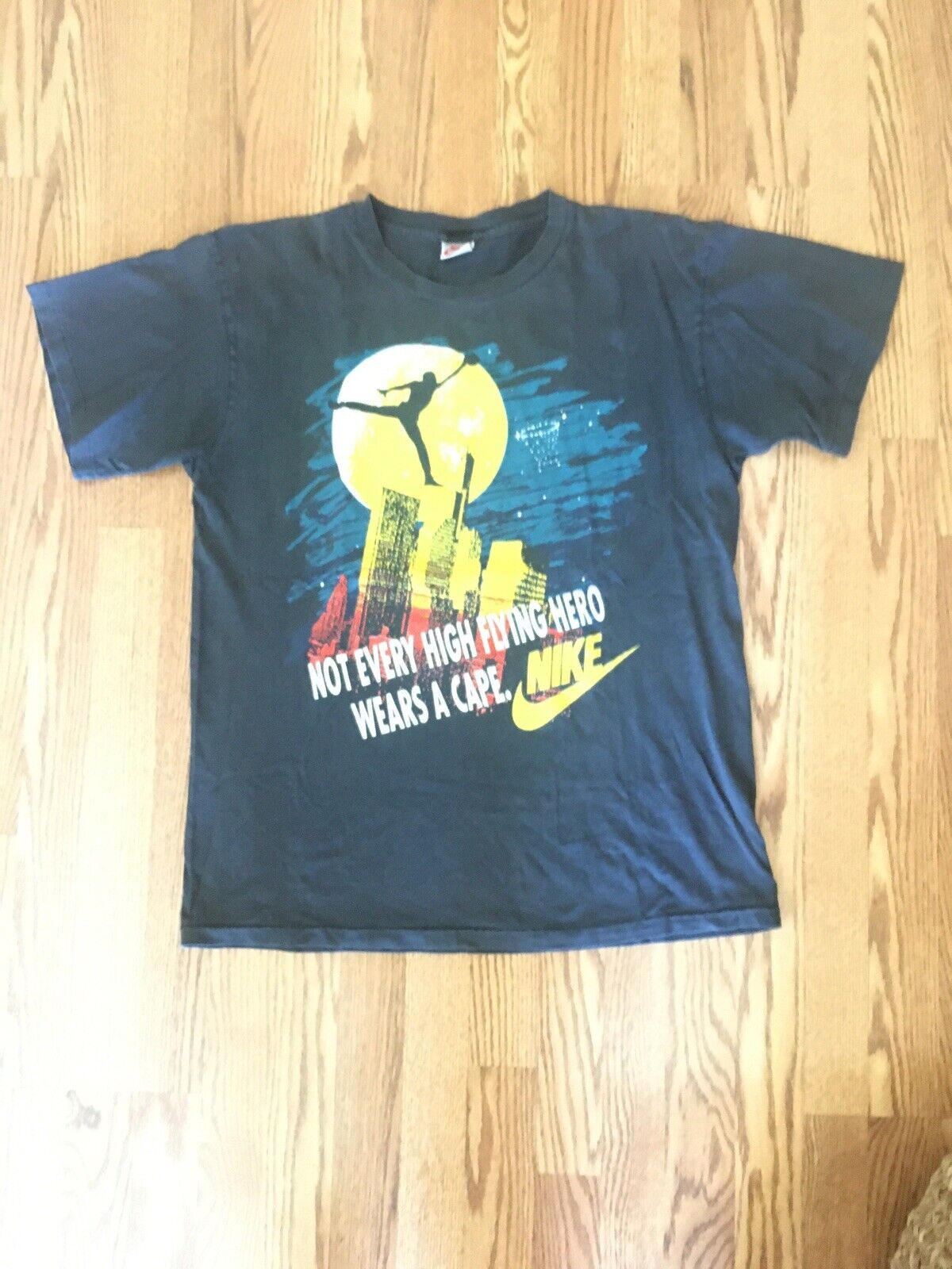 Vintage Nike Jordan XL T Shirt NOT EVERY HIGH FLYING HERO