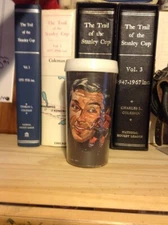 RARE 1971 ALEX DELVECCHIO (HOF) DETROIT RED WINGS CITGO TUMBLERS  TOUGH TO FIND!