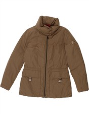 Peuterey Womens Padded Jacket It 46 Large Brown Polyester Ak04
