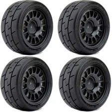Powerhobby 1/10 Formula Mounted Tires / Claw Wheels (4) For Traxxas Rally Car