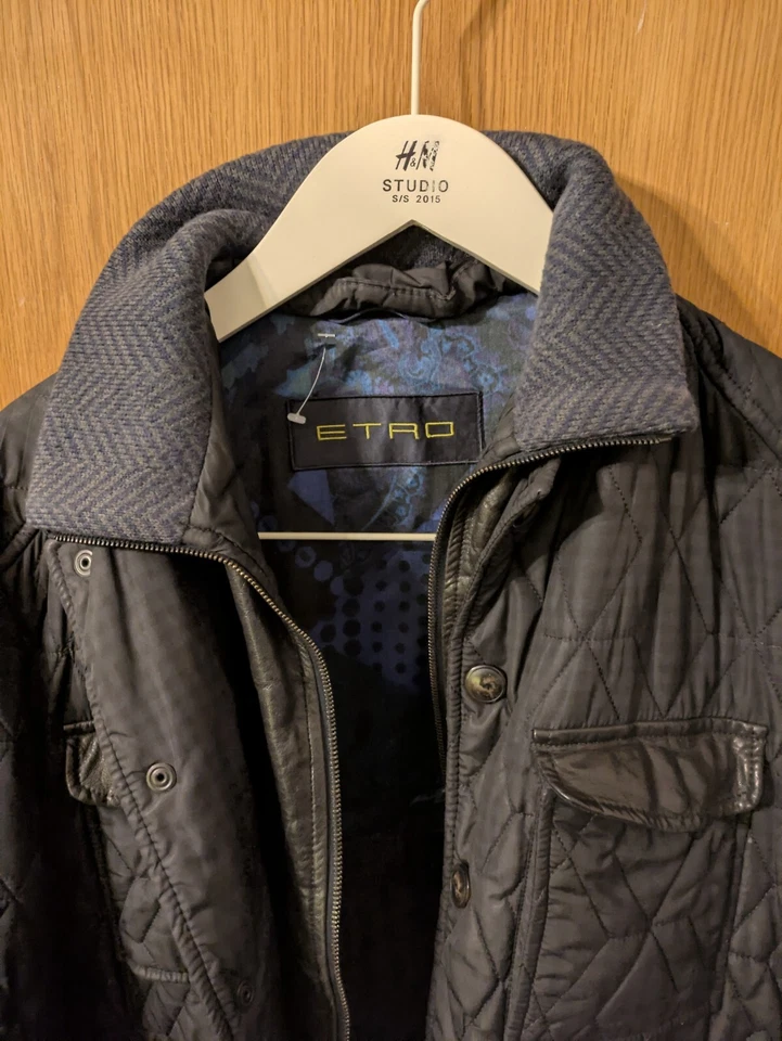 Chaqueta acolchada y de cuero Etro M Foto 2 de 4