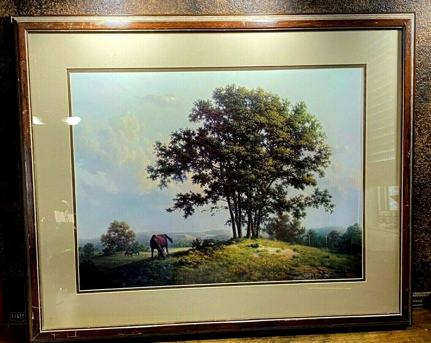 Vintage 1980 Dalhart Windberg STALLIONS Horses Print Framed & Matted eBay