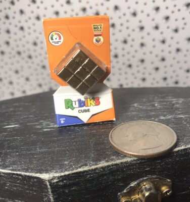 MINIATURE GOLD RUBICS CUBE TOYS BRAND NEW
