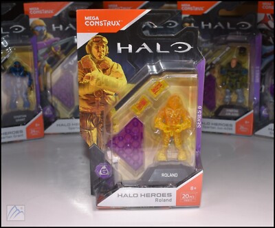 HALO HEROES SERIES 6 MEGA BLOKS CONSTRUX UNSC AI ROLAND MINIFIGURE FMM71