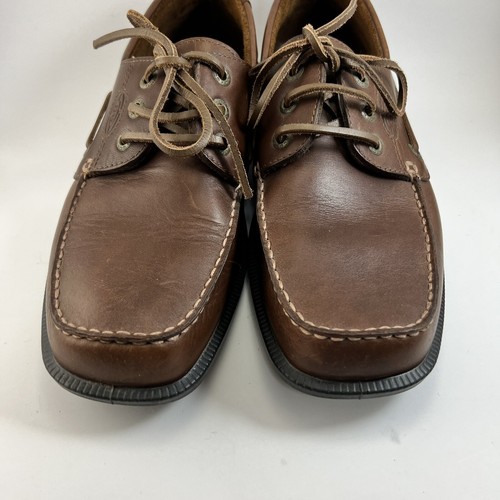 Ecco Men's Leather Boat Deck Shoes 