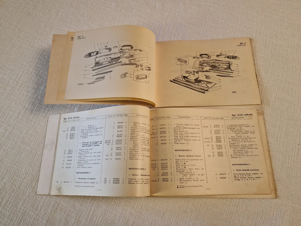 FIAT 1100 103 D-H   Catalogo parti di ricambio - Carrozzeria - Immagine 4 di 4