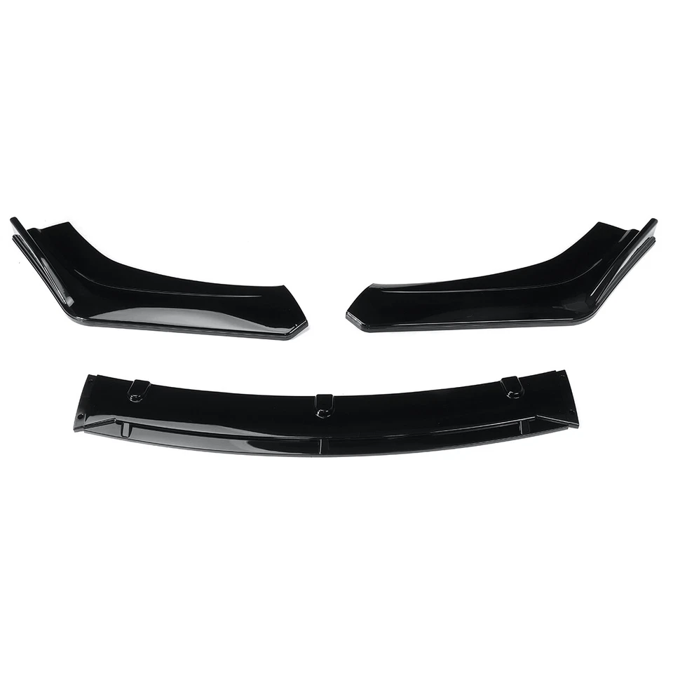 Labio de parachoques divisor delantero negro brillante para Audi Q3 RS Q3 2011-2018 Sportback SUV Foto 4 de 4