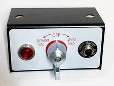 Tarp Motor Rotary Switch KIT w/Circuit Breaker and Indicator Light 12VDC 50 Amps
