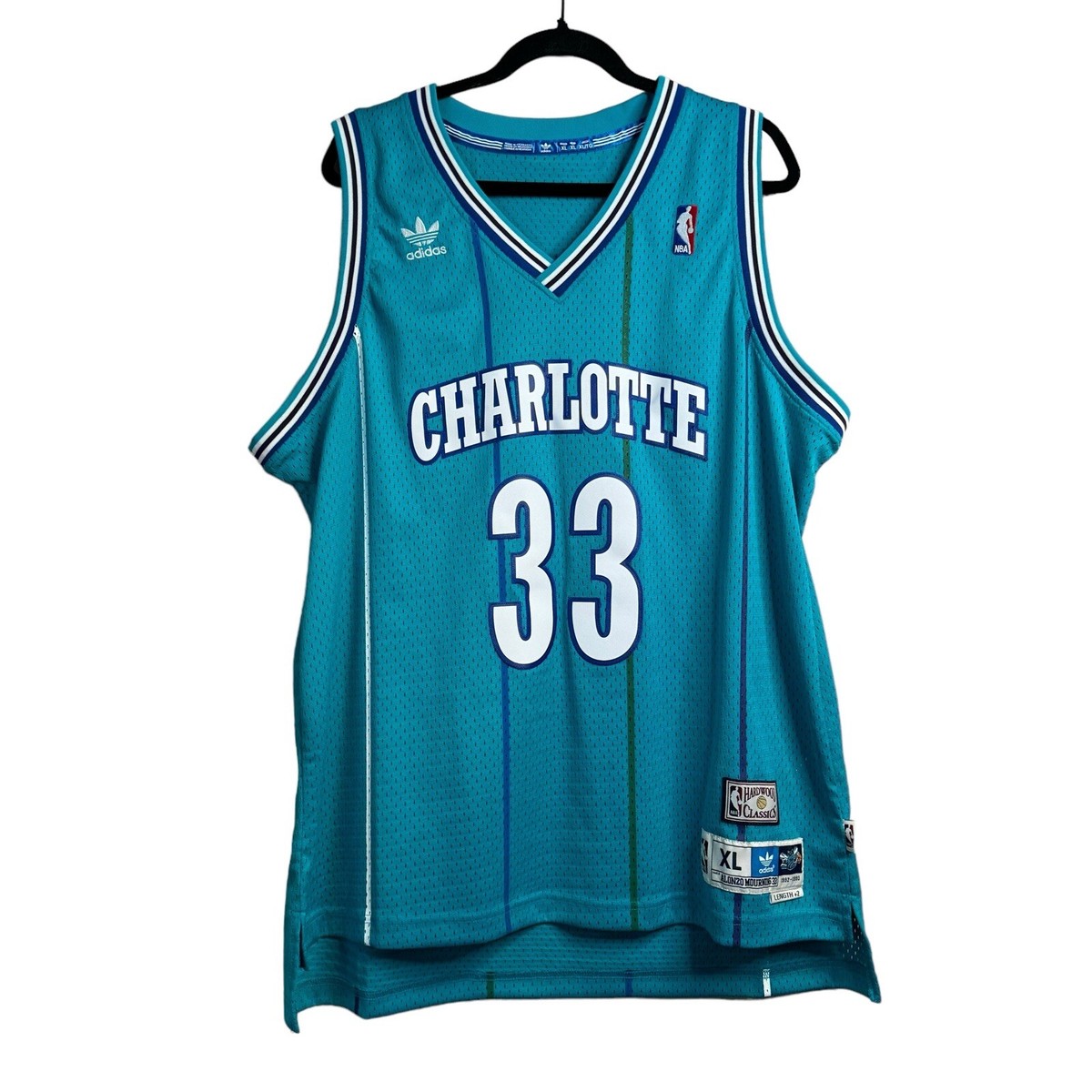 アディダス　NBA トラックジャケット バスケット　ジャージ ホーネッツ XL adidas 【USED-28】adidas JERSEY TRACK JACKET NBA アディダス