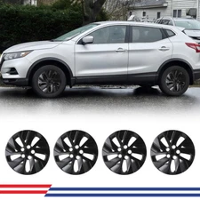 4Pcs/Set R16 For 2019-2025 Nissan Altim Wheel Rim Cover HubcapsBlack Trim Rings