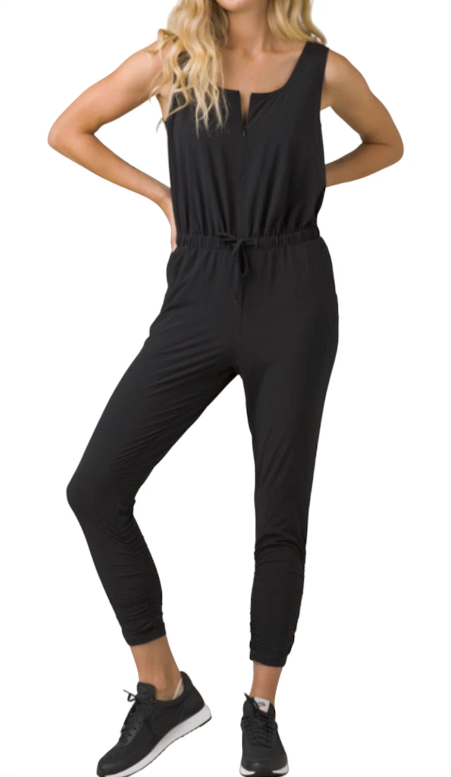 NEW PRANA BLACK RAILAY ONE PIECE TANK JUMPSUIT SIZE XS 1965231