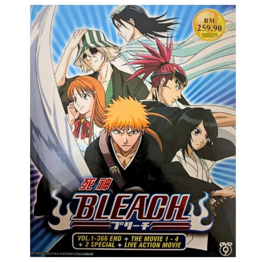 Bleach DVD Set Anime Episodes 1-366 + 2 Special + 5 Movie