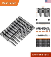 10PCS Torx Head Screwdriver Bit Set, S2 Steel Magnetic Security Tamper Proof ...