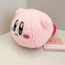 TOMY Nuiguru Knit Hovering Kirby Pink Plush 6" With Tags