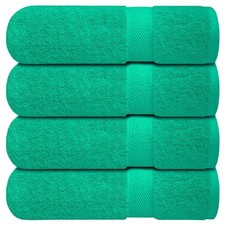 Luxury 100 Ring-Spun Cotton Bath Towels Set Bath Towels - 4 Pack Vivid Green