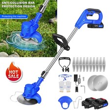 Cordless Strimmer Grass Trimmer Cutter Garden Lawn Edger & Rechargeable Battery