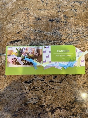 Easter MINI BOW Banner 14 Decorations Party Supply Decor