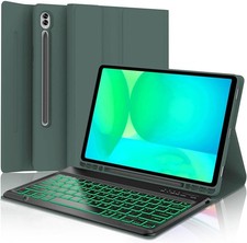 Smart Backlit Keyboard Case with Pen Holder for Samsung Galaxy Tab S10 FE 10.9