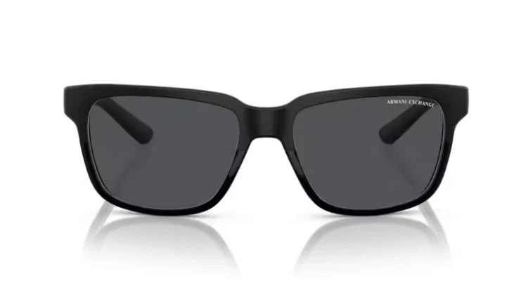 Gafas de sol unisex AX Armani Exchange, marco inyectado de lentes negras, 0AX4026S 56 mm Foto 2 de 4