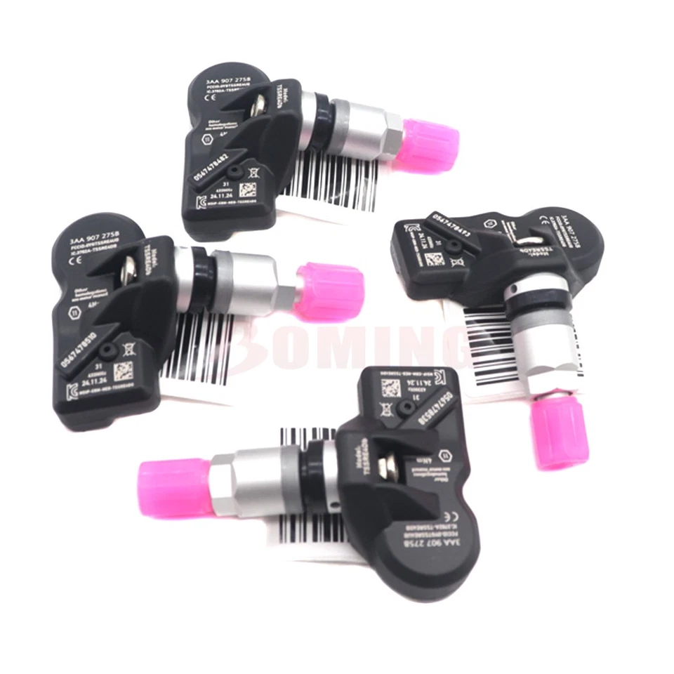 4 件 TPMS 轮胎压力传感器 433MHz 3AA907275B 适用于大众 CC 2011-20 Tiguan — 第 4/4 张图片