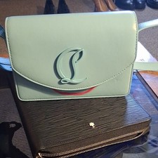 Christian Louboutin Light Blue Shoulder/Cross...
