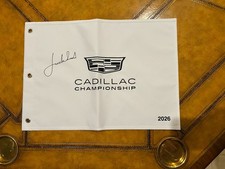 JORDAN SPIETH SIGNED 2026 CADILLAC CHAMPIONSHIP PIN FLAG PGA