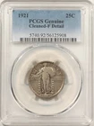 1921 STANDING LIBERTY QUARTER - PCGS GENUINE CLEANED, FINE DETAIL, KEY-DATE!