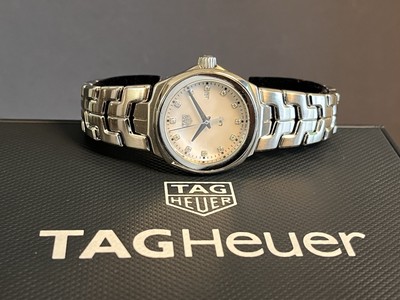 Damen Armbanduhr TAG HEUER LINK Automatik mit 12 x Brillanten Ref. WBC1312 2500 