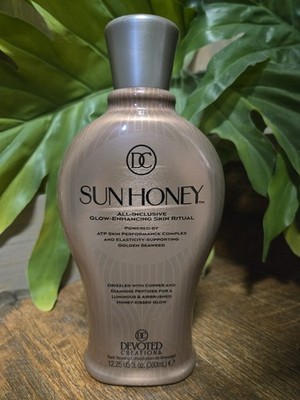 Devoted Creations Sun Honey Glow Enhancing Optimizer Tanning Lotion 12.25 Oz