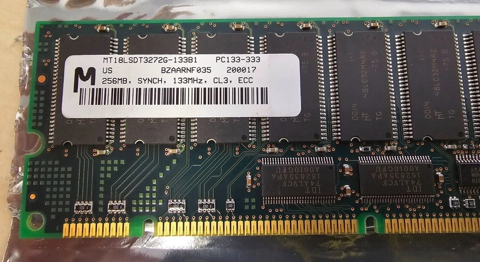 MICRON MT12LSDT3272G-133B1 256Mb PC133-333 Ref00317 - Image 2 of 2