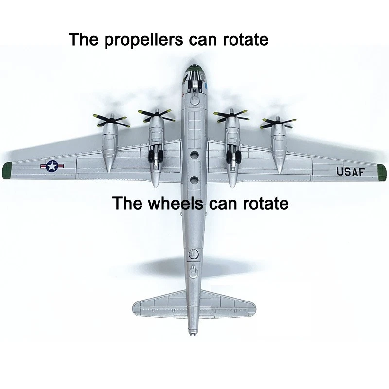 1:200 Segunda Guerra Mundial EE. UU. Boeing B-29 Superfortress Bombardero Modelo Diecast Colección Militar Foto 4 de 4