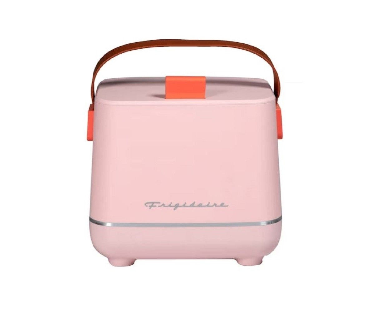 Frigidaire 6-Cans/4L Retro Top-Opening Portable Mini Fridge/Cooler EFMIS308-PINK