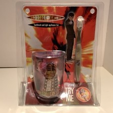 Dr Who: Dalek Zahnbürste und Leuchtbecher Set (funktioniert, versiegelt) 10. Arzt '04