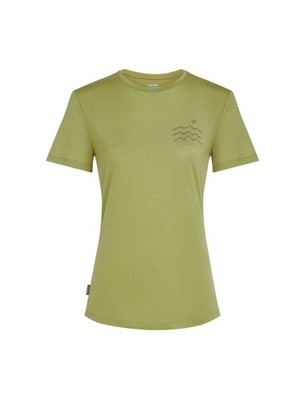 Icebreaker Merinomix 125 Cool-Lite  Sphere Kurzarm T-Shirt Across the Peaks Dame